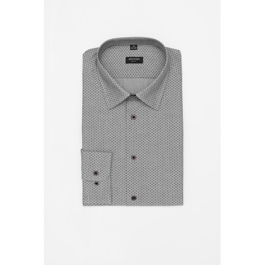 KOSZULA COLINE 3215D DŁUGI RĘKAW SLIM FIT GRAFIT ze sklepu Recman w kategorii Koszule męskie - zdjęcie 177534521