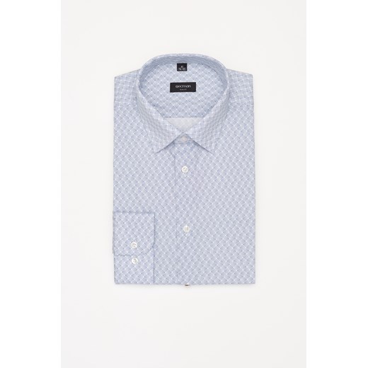 KOSZULA COLINE 3212T DŁUGI RĘKAW SLIM FIT NIEBIESKI ze sklepu Recman w kategorii Koszule męskie - zdjęcie 177534533