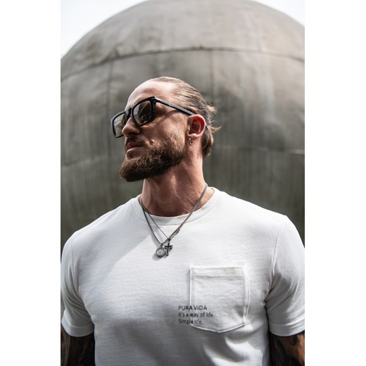 T SHIRT MT PURA VIDA ECRU ze sklepu Recman w kategorii T-shirty męskie - zdjęcie 177534600