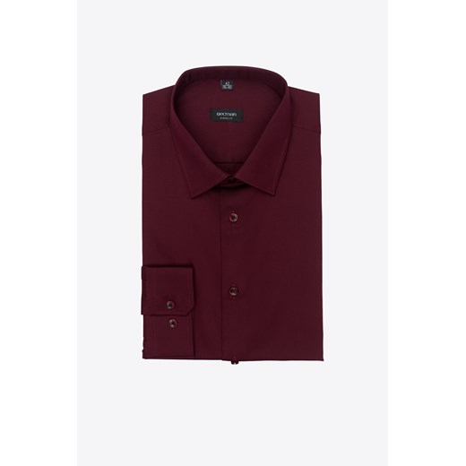 KOSZULA VERSONE 3219T DŁUGI RĘKAW CUSTOM FIT BORDO ze sklepu Recman w kategorii Koszule męskie - zdjęcie 177534720