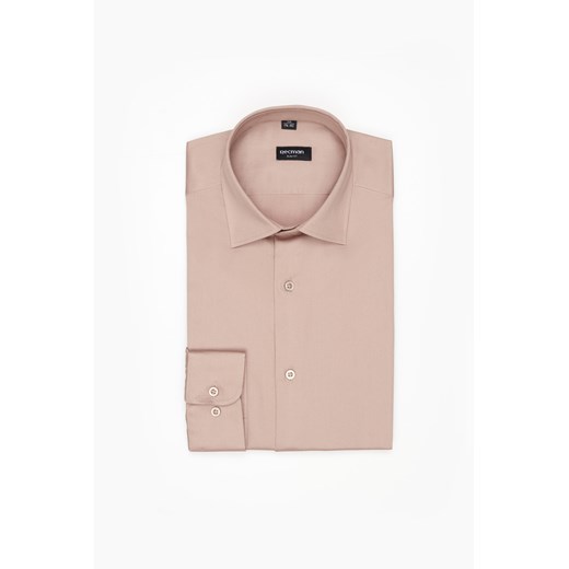KOSZULA VERSONE 3229 DŁUGI RĘKAW SLIM FIT RÓŻOWA Z BAWEŁNY ze sklepu Recman w kategorii Koszule męskie - zdjęcie 177534942