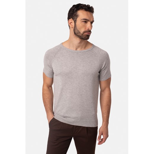 T SHIRT ROGLIANO SZARY ze sklepu Recman w kategorii T-shirty męskie - zdjęcie 177535003