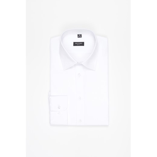 KOSZULA CORSINI 3232D DŁUGI RĘKAW SLIM FIT BIAŁA ze sklepu Recman w kategorii Koszule męskie - zdjęcie 177535020