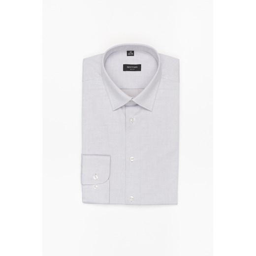 KOSZULA VERSONE 3236T DŁUGI RĘKAW SLIM FIT SZARA Z BAWEŁNĄ ze sklepu Recman w kategorii Koszule męskie - zdjęcie 177535233