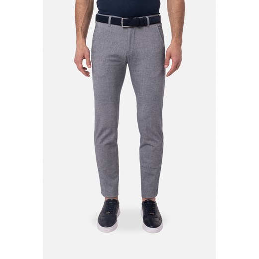SPODNIE CASUAL SERBIE 234 NIEBIESKIE Z BAWEŁNĄ ze sklepu Recman w kategorii Spodnie męskie - zdjęcie 177535323