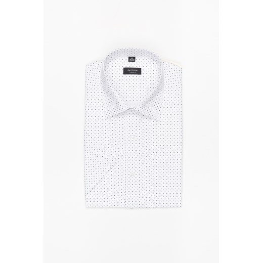 KOSZULA COLINE 3250E KRÓTKI RĘKAW CUSTOM FIT BIAŁA Z BAWEŁNĄ ze sklepu Recman w kategorii Koszule męskie - zdjęcie 177535510