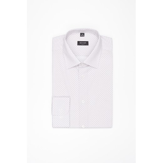 KOSZULA COLINE 3266T DŁUGI RĘKAW SLIM FIT BIAŁA Z BAWEŁNY ze sklepu Recman w kategorii Koszule męskie - zdjęcie 177536060