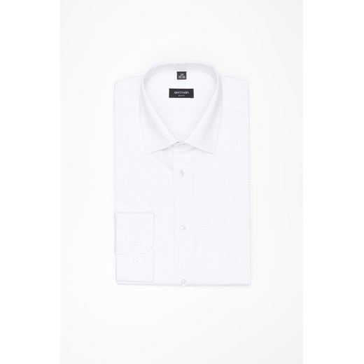 KOSZULA COLINE 3267T DŁUGI RĘKAW SLIM FIT BIAŁA Z BAWEŁNY ze sklepu Recman w kategorii Koszule męskie - zdjęcie 177536062