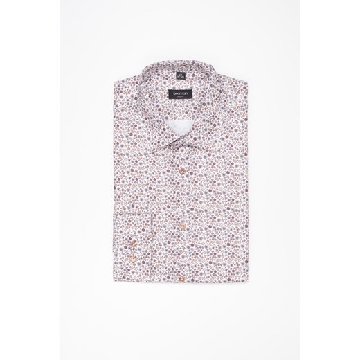 KOSZULA COLINE 3268T DŁUGI RĘKAW SLIM FIT BIAŁA Z BAWEŁNĄ ze sklepu Recman w kategorii Koszule męskie - zdjęcie 177536064