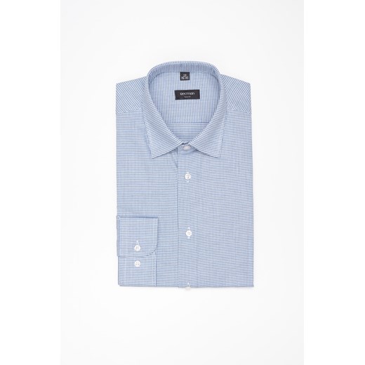 KOSZULA COVIVA 3265T DŁUGI RĘKAW SLIM FIT NIEBIESKA Z BAWEŁNY ze sklepu Recman w kategorii Koszule męskie - zdjęcie 177536212