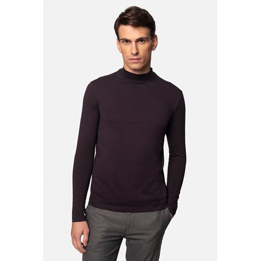 BLUZA ALDEA GOLF FIOLETOWA Z BAWEŁNY ze sklepu Recman w kategorii Bluzy męskie - zdjęcie 177536292
