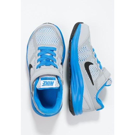 Nike Performance FUSION RUN 3 Obuwie do biegania Amortyzacja wolf grey/black/white/photo blue zalando niebieski na rzepy
