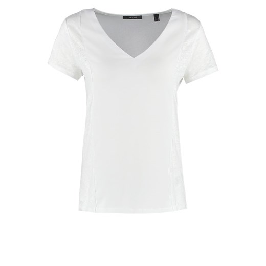Esprit Collection Tshirt basic white zalando szary abstrakcyjne wzory