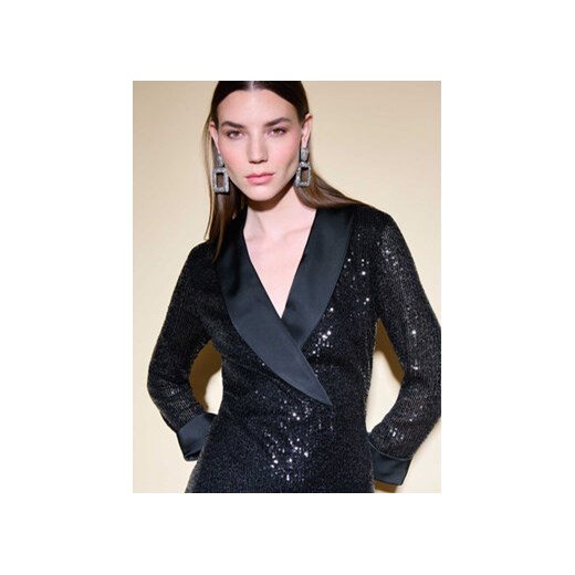 Joseph Ribkoff Sukienka koktajlowa 234708 Czarny Slim Fit 38 MODIVO