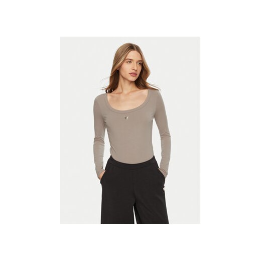 Guess Body V4YP07 J1314 Szary Slim Fit ze sklepu MODIVO w kategorii Bluzki damskie - zdjęcie 177545071