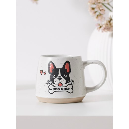 Sinsay - Kubek z nadrukiem - biały Sinsay One Size Sinsay