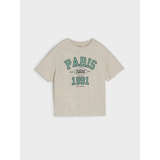 Sinsay - Koszulka - kremowy Sinsay 98 Sinsay