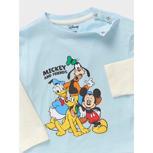 Sinsay - Koszulka z długimi rękawami Disney - niebieski Sinsay 92 Sinsay