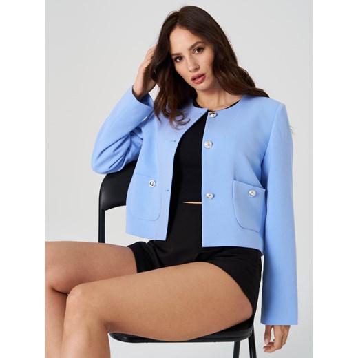 Sinsay - Żakiet - niebieski Sinsay XXL Sinsay