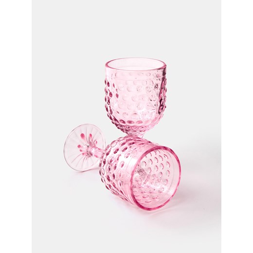 Sinsay - Kieliszki 2 pack - różowy Sinsay One Size Sinsay