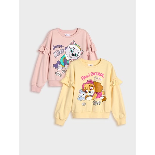 Sinsay - Bluzy 2 pack Psi Patrol - żółty Sinsay 128 Sinsay