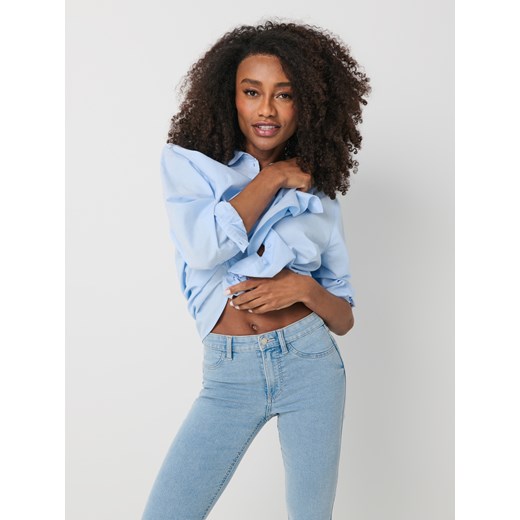 Sinsay - Jeansy skinny - niebieski Sinsay 44 Sinsay