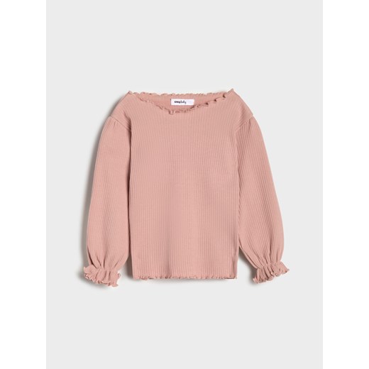 Sinsay - Koszulka z długimi rękawami - różowy Sinsay 92 Sinsay