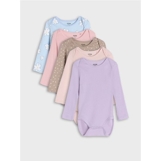 Sinsay - Body 5 pack - różowy ze sklepu Sinsay w kategorii Body niemowlęce - zdjęcie 177554591