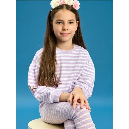 Sinsay - Bluza w paski - biały ze sklepu Sinsay w kategorii Bluzy dziewczęce - zdjęcie 177554732