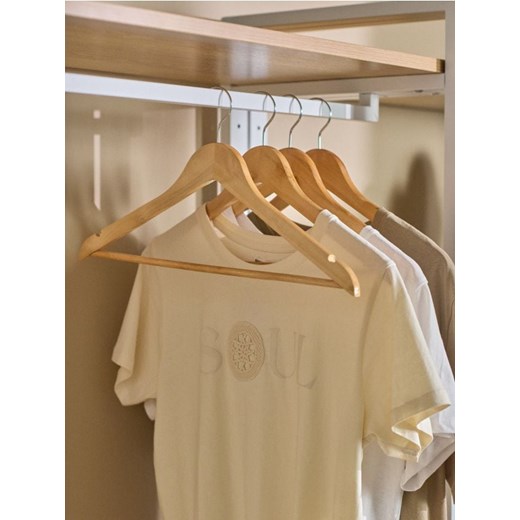 Sinsay - Wieszaki 6 pack - beżowy ze sklepu Sinsay w kategorii Salon i sypialnia - zdjęcie 177554934