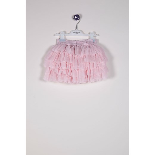 Tulle mini skirt terranova rozowy Mini spódniczki
