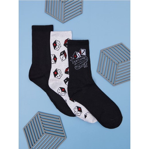 Sinsay - Skarpetki 3 pack - wielobarwny ze sklepu Sinsay w kategorii Skarpetki męskie - zdjęcie 177555110