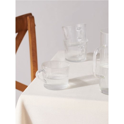 Sinsay - Kubki ryflowane 4 pack - biały ze sklepu Sinsay w kategorii Kubki - zdjęcie 177555422