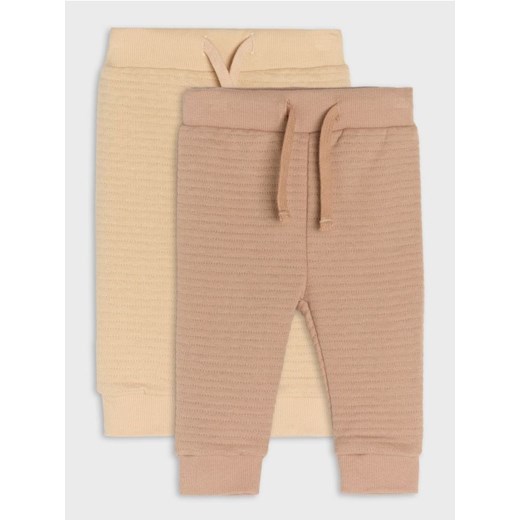 Sinsay - Spodnie 2 pack - beżowy ze sklepu Sinsay w kategorii Spodnie i półśpiochy - zdjęcie 177556324