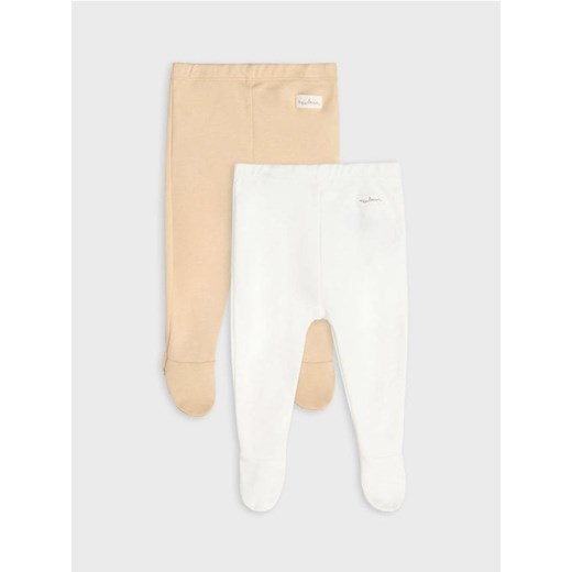 Sinsay - Półśpiochy 2 pack - beżowy - id: 970AM-80X - marki Sinsay - 177556622 Sinsay - Półśpiochy 2 pack - beżowy ze sklepu Sinsay w kategorii Spodnie i półśpiochy - zdjęcie 177556622