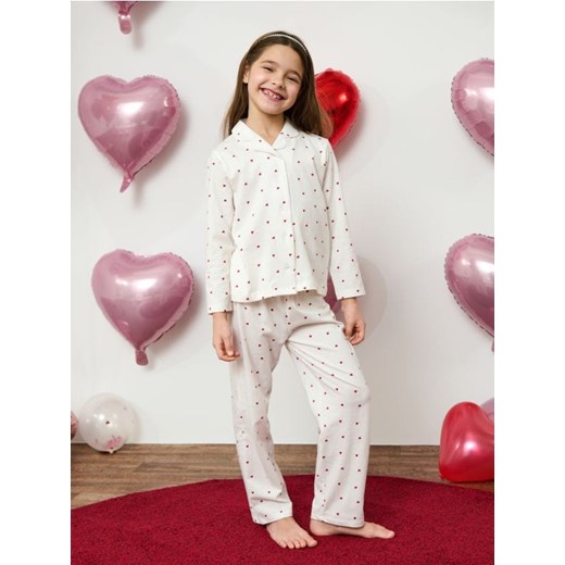 Sinsay - Piżama dwuczęściowa - kremowy ze sklepu Sinsay w kategorii Piżamy dziecięce - zdjęcie 177556680