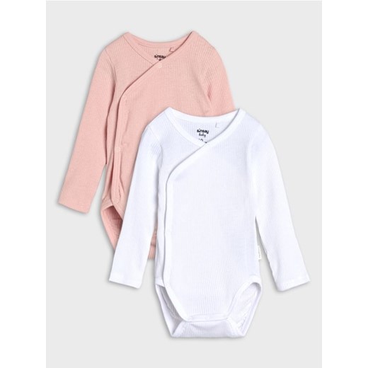 Sinsay - Body 2 pack - różowy ze sklepu Sinsay w kategorii Body niemowlęce - zdjęcie 177556711