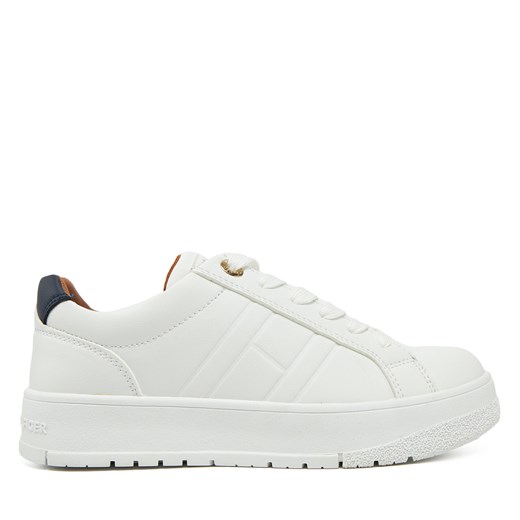 Sneakersy Tommy Hilfiger Low Cut Lace-Up Sneaker T3X9-33857-1355 S Biały ze sklepu eobuwie.pl w kategorii Buty sportowe dziecięce - zdjęcie 177559371