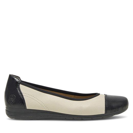 Baleriny Rieker L9351-80 Écru Rieker 37 eobuwie.pl