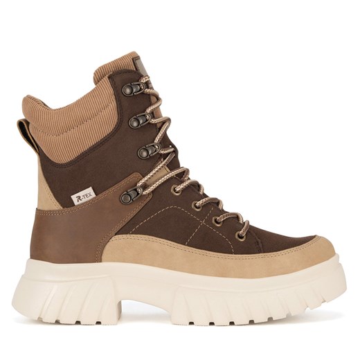 Botki Rieker Revolution Lifestyle W1871-25 Brązowy Rieker Revolution Lifestyle 40 eobuwie.pl