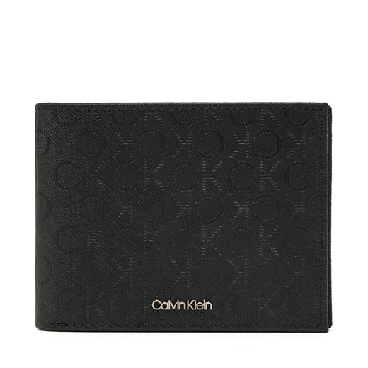 Duży Portfel Męski Calvin Klein Ck Must Mono Bifold 5cc W/Coi K50K512703 Czarny ze sklepu eobuwie.pl w kategorii Portfele męskie - zdjęcie 177560010