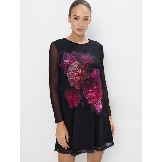 Mohito - Sukienka mini o kroju litery A - czarny Mohito S Mohito