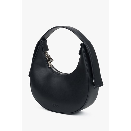Estro: Czarna torebka damska typu półksiężyc Estro One Size Estro