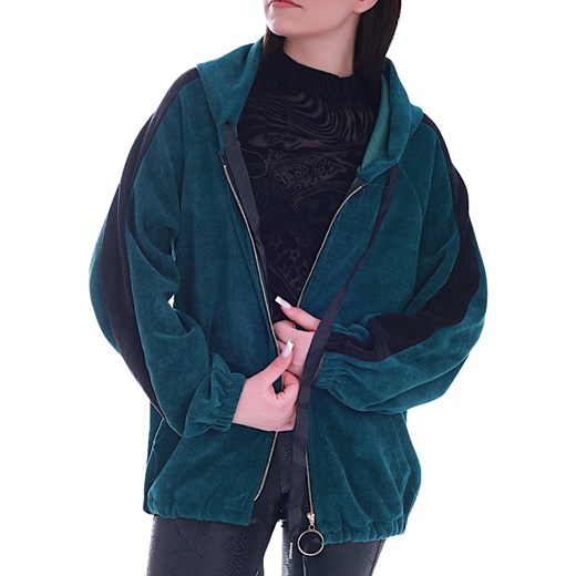 Casualowa bluza oversize Zielona /H UB27 S331/ one size Pantofelek24.pl