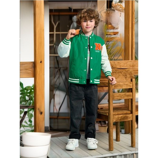 Sinsay - Kurtka bejsbolówka - zielony Sinsay 134 okazyjna cena Sinsay