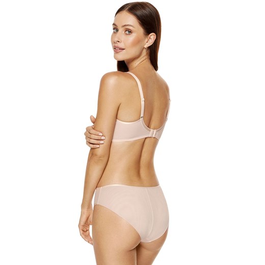 Gorteks biustonosz usztywniany z haftem Charme B5, Kolor róż pudrowy, Rozmiar 75F, Gorteks ze sklepu Intymna w kategorii Biustonosze - zdjęcie 177568293