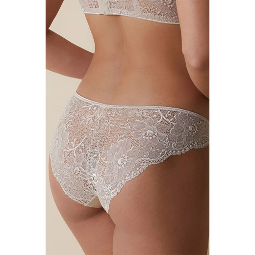 Koronkowe figi damskie beżowe Irina, Kolor beżowy, Rozmiar L, Selene ze sklepu Intymna w kategorii Majtki damskie - zdjęcie 177568501