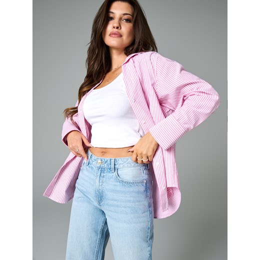 Sinsay - Jeansy wide leg - turkusowy Sinsay 36 Sinsay