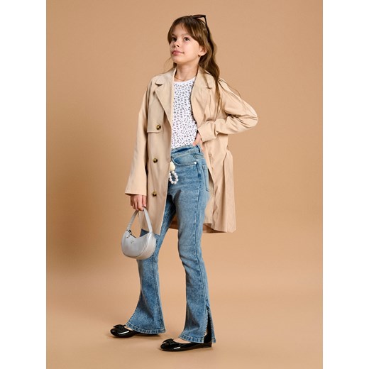 Sinsay - Jeansy flare - niebieski Sinsay 158 Sinsay
