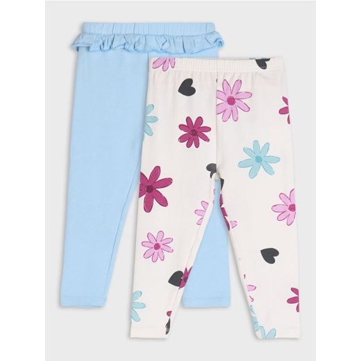 Sinsay - Legginsy 2 pack - kremowy ze sklepu Sinsay w kategorii Spodnie i półśpiochy - zdjęcie 177571041